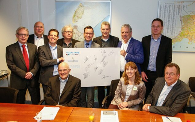 Ondertekening samenwerkingsovereenkomst 11 februari 2015 Vitaal Thuis Noord-Holland noord